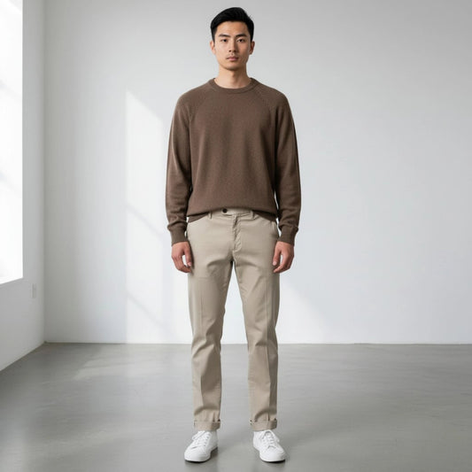 UNIT Hamburg - Never Laundry, Baumwolle/Cashmere, Raglan, Obsidianbraun, - Never Laundry