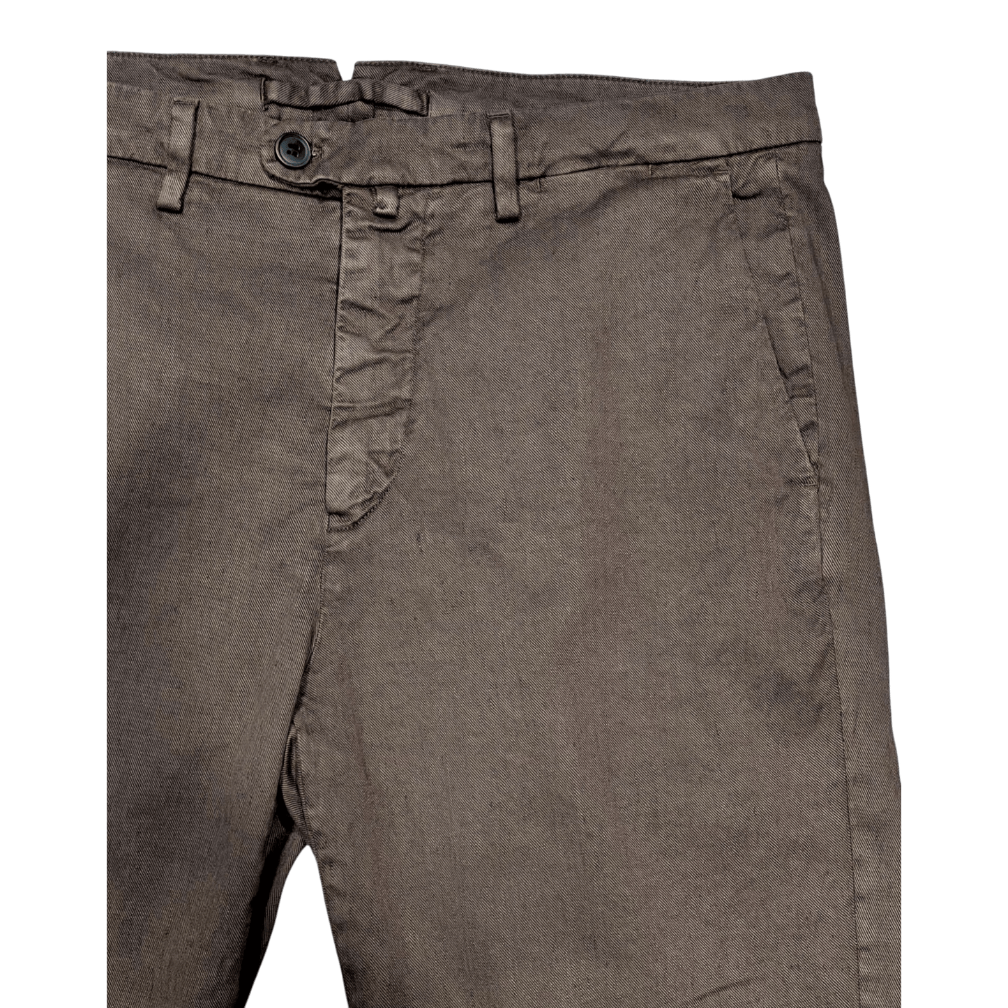 UNIT Hamburg - Never Laundry, Boston, Hose Leinen - Baumwolle, terrabraun - Never Laundry