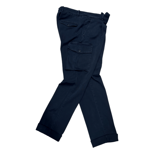 UNIT Hamburg - Never Laundry, Cargohose, Milano Blau - Never Laundry