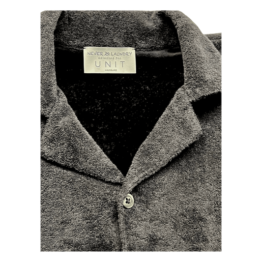 UNIT Hamburg - Never Laundry, Frottee Hemd, Baumwolle, steingrau - Never Laundry
