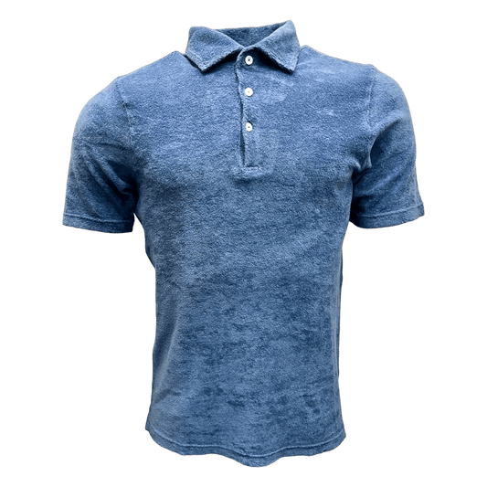 UNIT Hamburg - Never Laundry, Frottee Polo, Baumwolle, aqua - Never Laundry