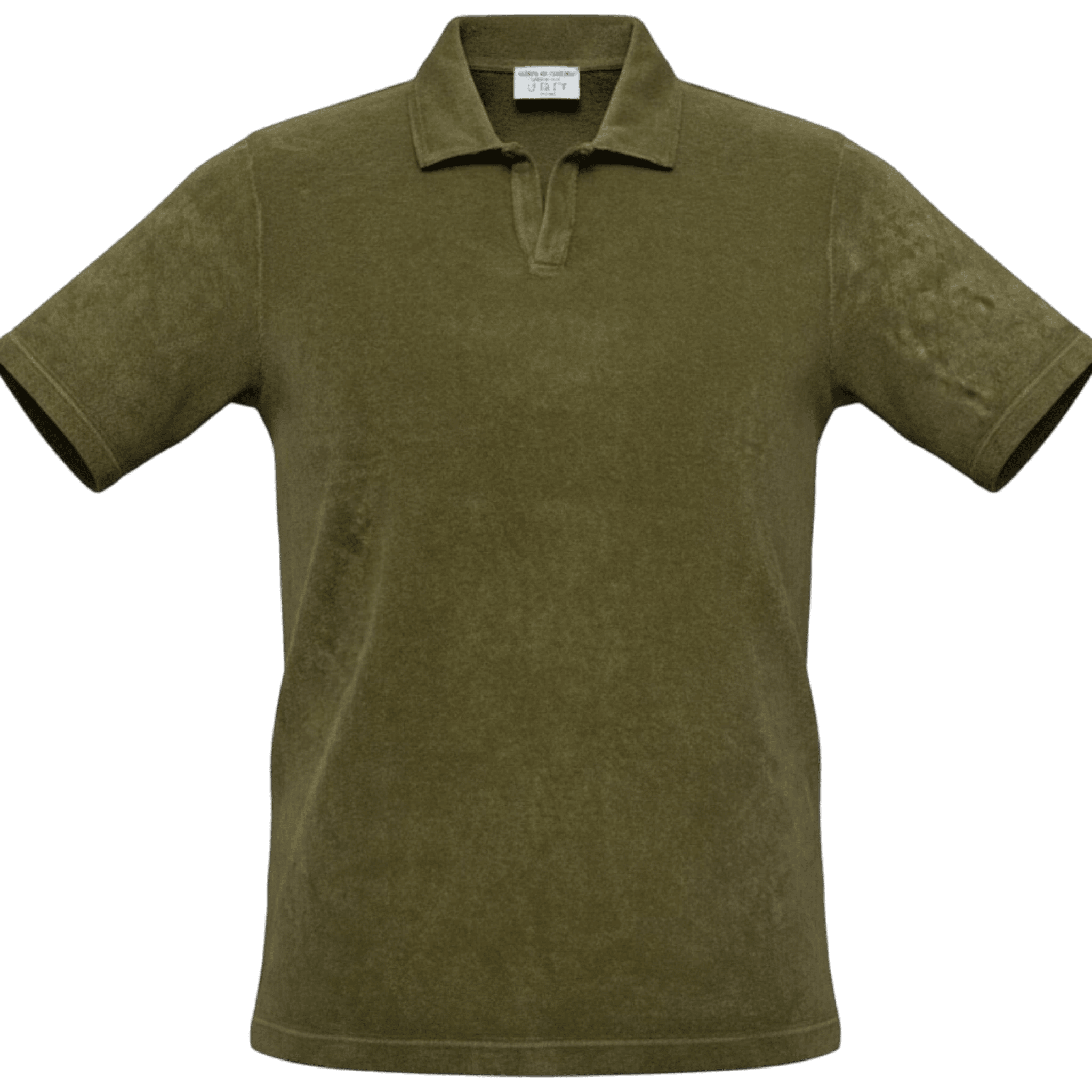 UNIT Hamburg - Never Laundry, Frottee - Polo Oliv – 100% Baumwolle - Never Laundry