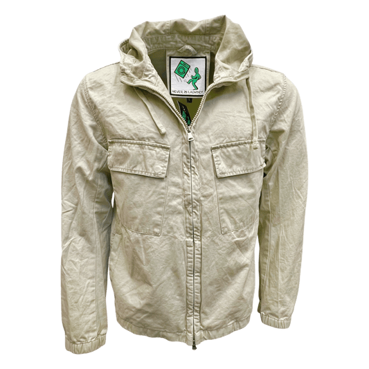 UNIT Hamburg - Never Laundry, Gabardine Baumwolle, Kapuzenjacke, sand - Never Laundry