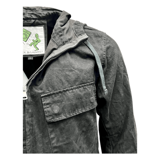 UNIT Hamburg - Never Laundry, Gabardine Kapuzenjacke, schwarz - Never Laundry