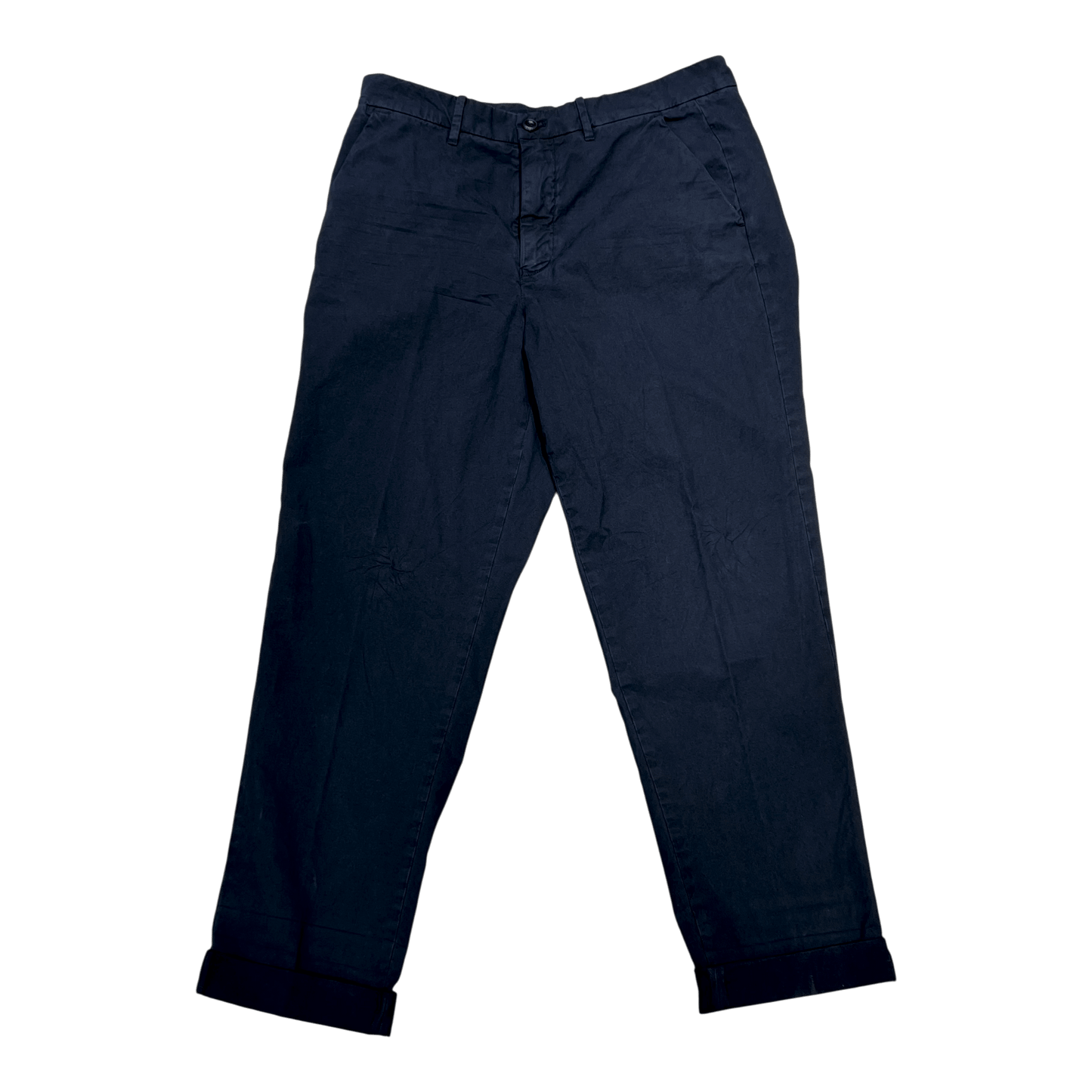 UNIT Hamburg - Never Laundry Il Pinces – Milano Blu Gabardine Hose, Mailandblau - Never Laundry
