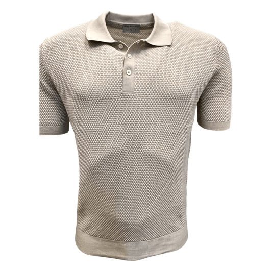 UNIT Hamburg - Never Laundry, Polo, Baumwolle, Wabenstrick, sand - Never Laundry
