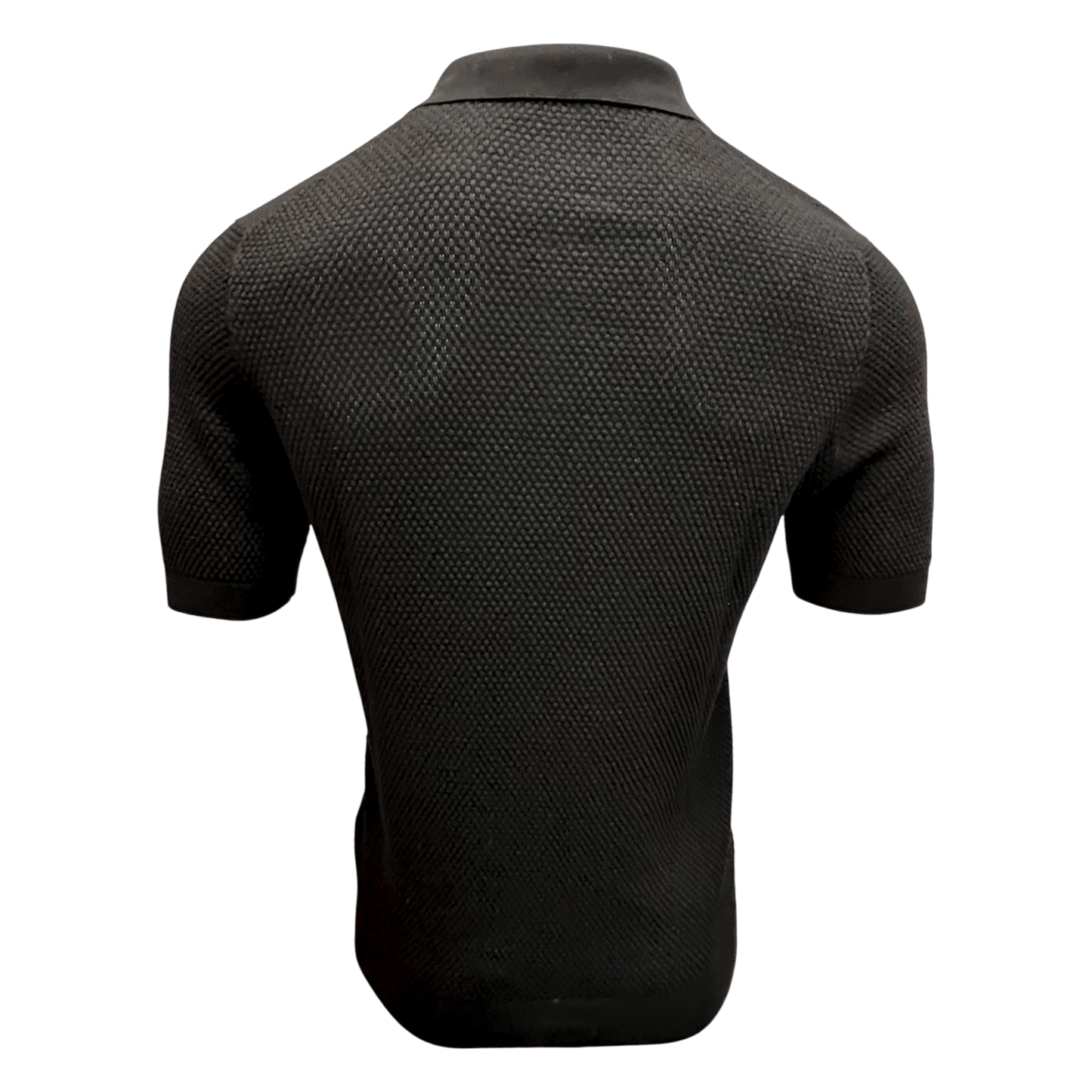 UNIT Hamburg - Never Laundry, Polo, Baumwolle, Wabenstrick, schwarz - Never Laundry
