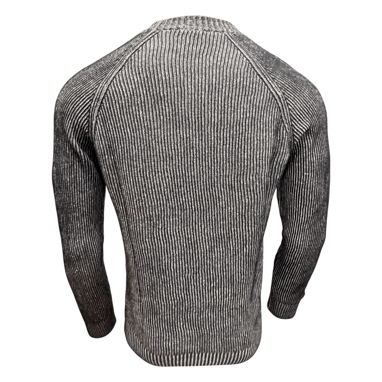 UNIT Hamburg - Never Laundry, Raglan Rippe, Leinen mit Baumwolle, blau - Never Laundry