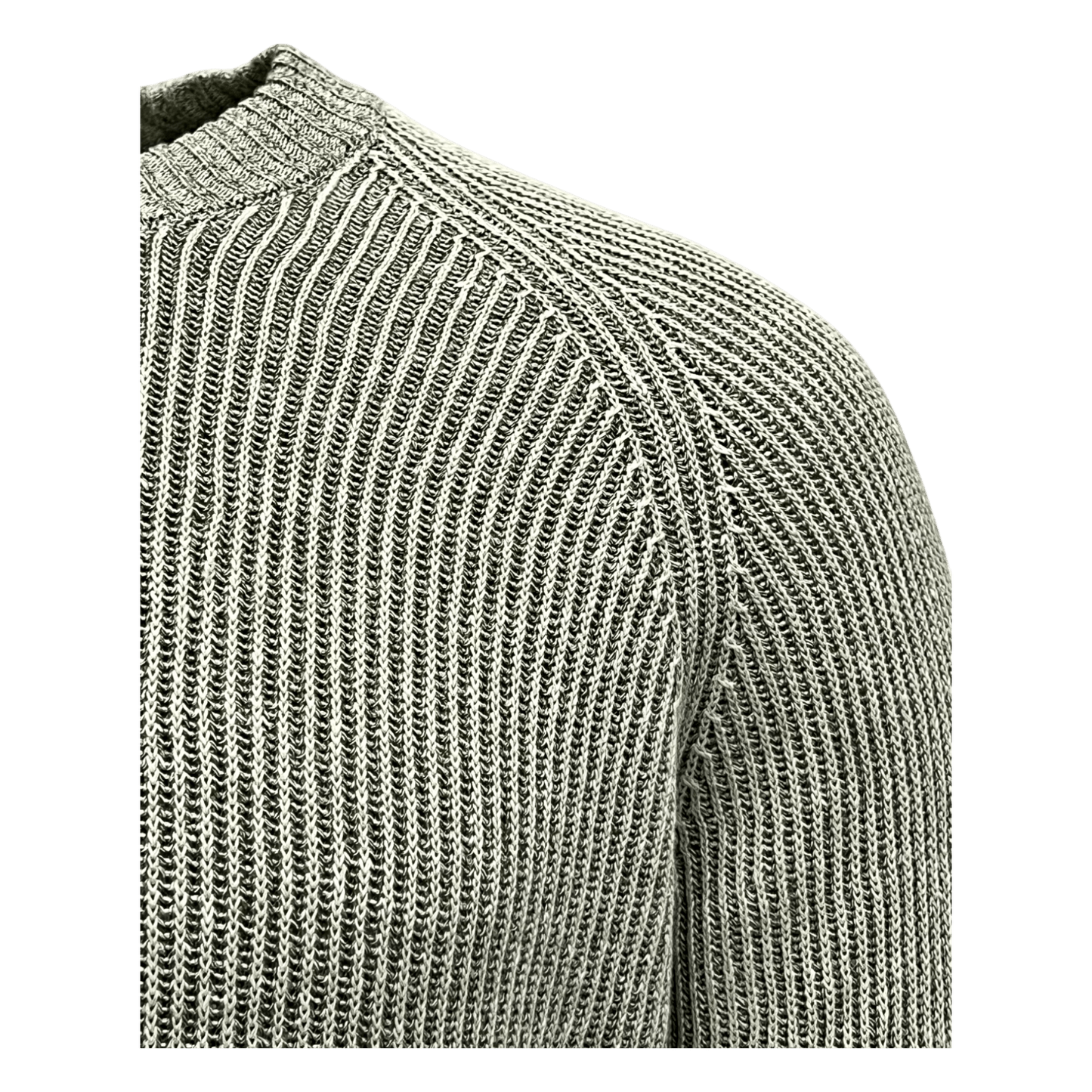 UNIT Hamburg - Never Laundry, Raglan, Rippe Leinen mit Baumwolle, pistazie - Never Laundry