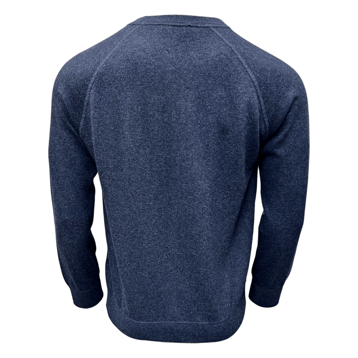 Never Laundry, Stricksweat, Raglanarm, Merino/ Kaschmir, denimblau - UNIT Hamburg