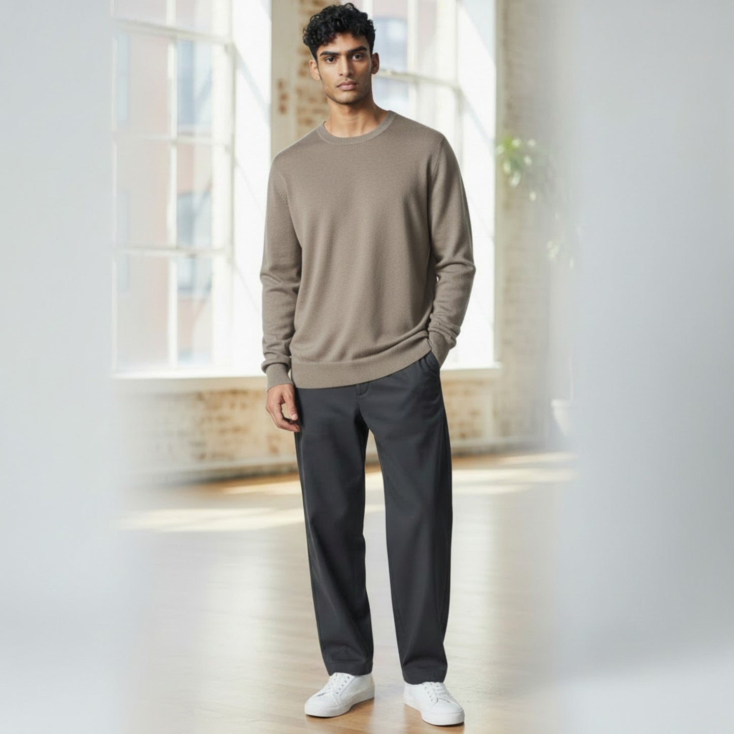 UNIT Hamburg - Never Laundry Super Tasmania Rundhals – Elephant Grey - Never Laundry