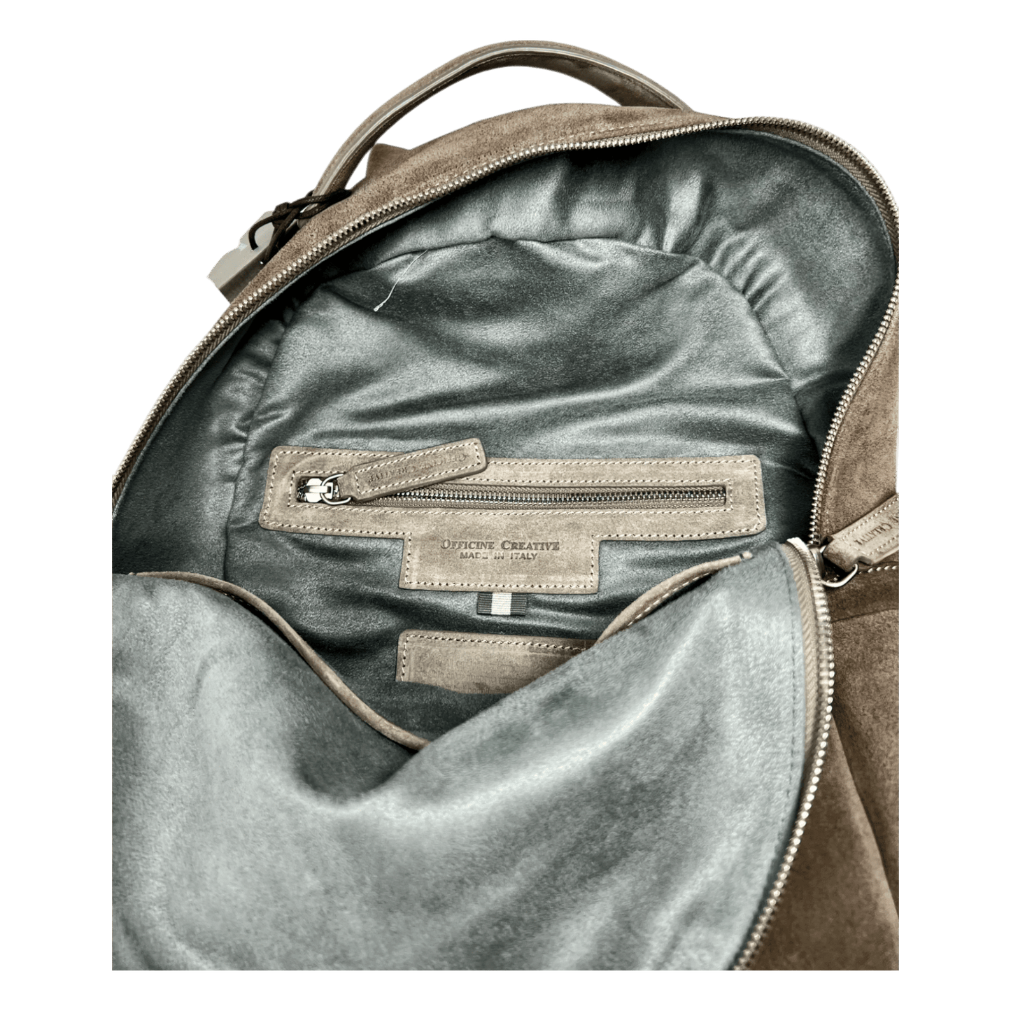 Officine Creative, Velourleder, Rucksack, Backpack, sand - UNIT Hamburg