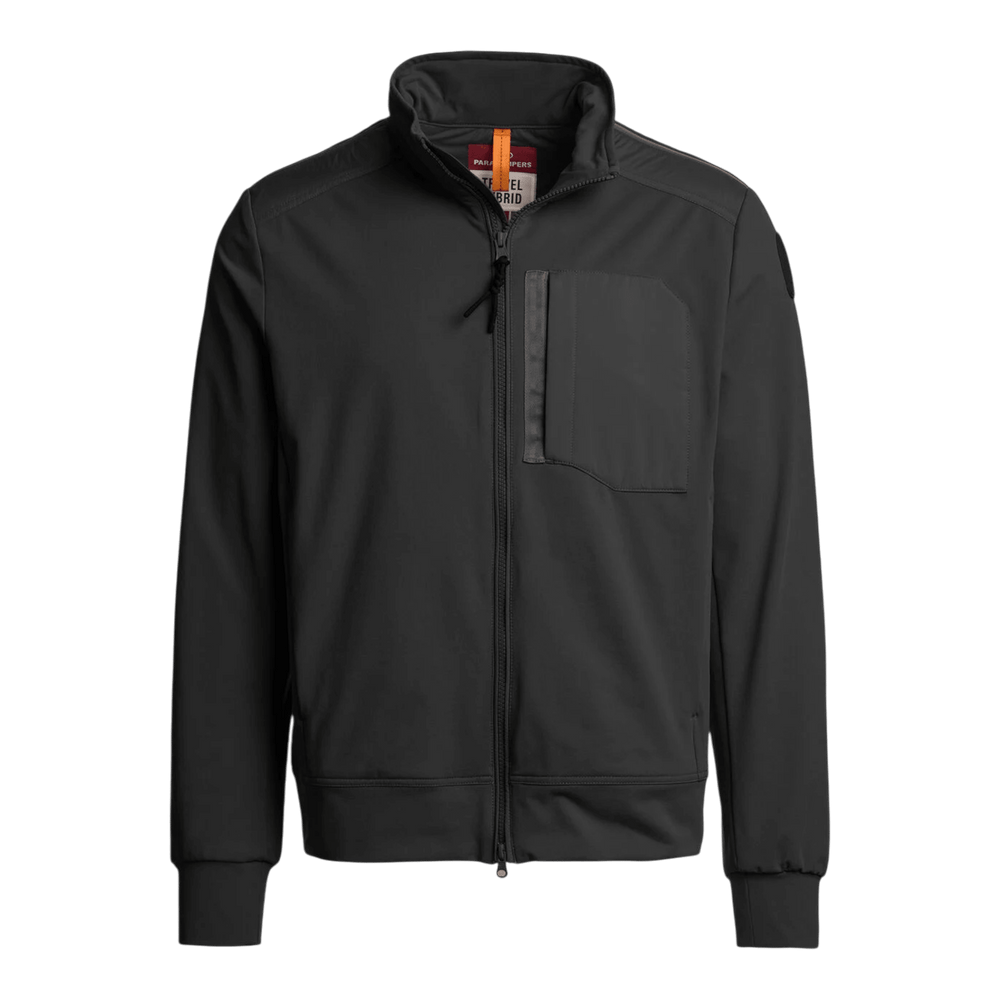 UNIT Hamburg - Parajumpers Douglas: Travel Hybrid Sweatshirt, schwarz - Parajumpers