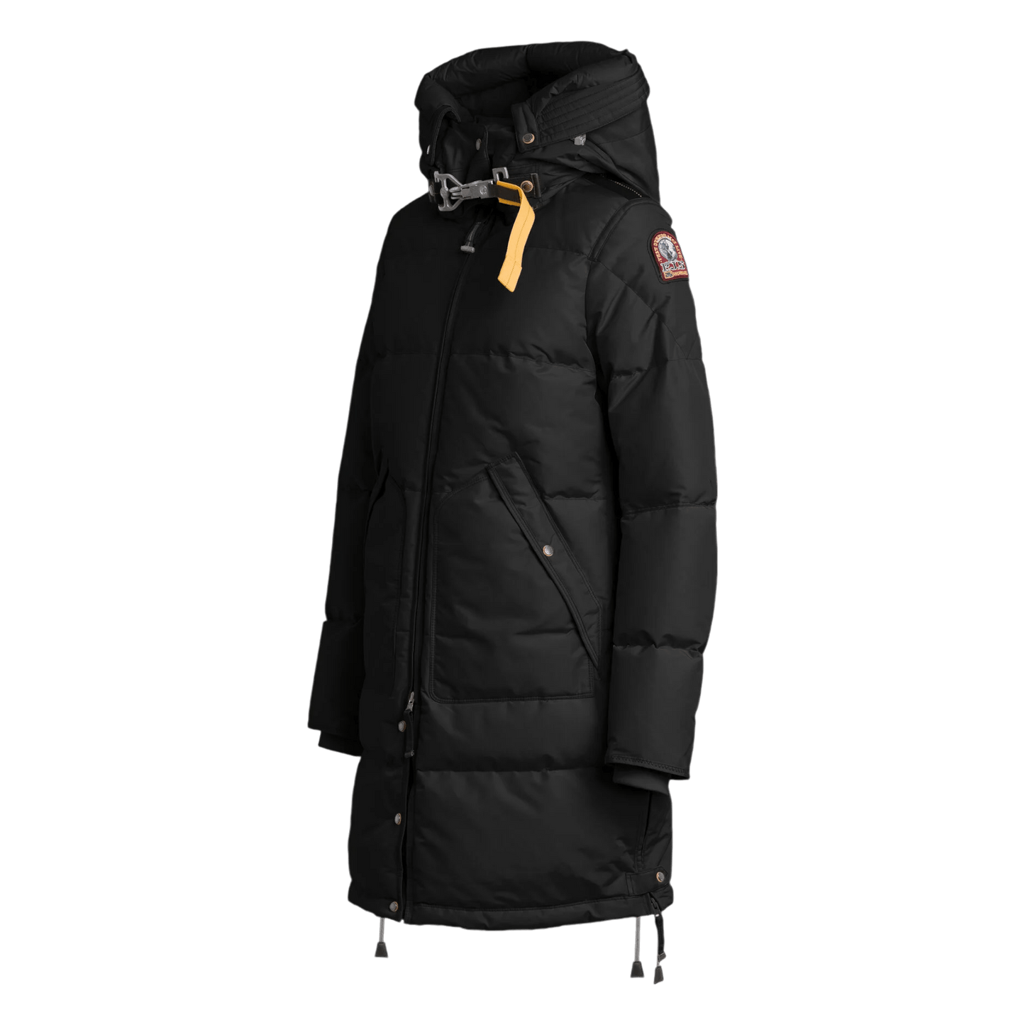 Parajumpers Long Bear - WOMAN, Modell Winter 24, Daunenmantel mit Kapuze, black - UNIT Hamburg