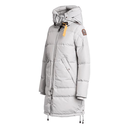 Parajumpers Long Bear - WOMAN, Modell Winter 24, Daunenmantel mit Kapuze, dawn silber - UNIT Hamburg