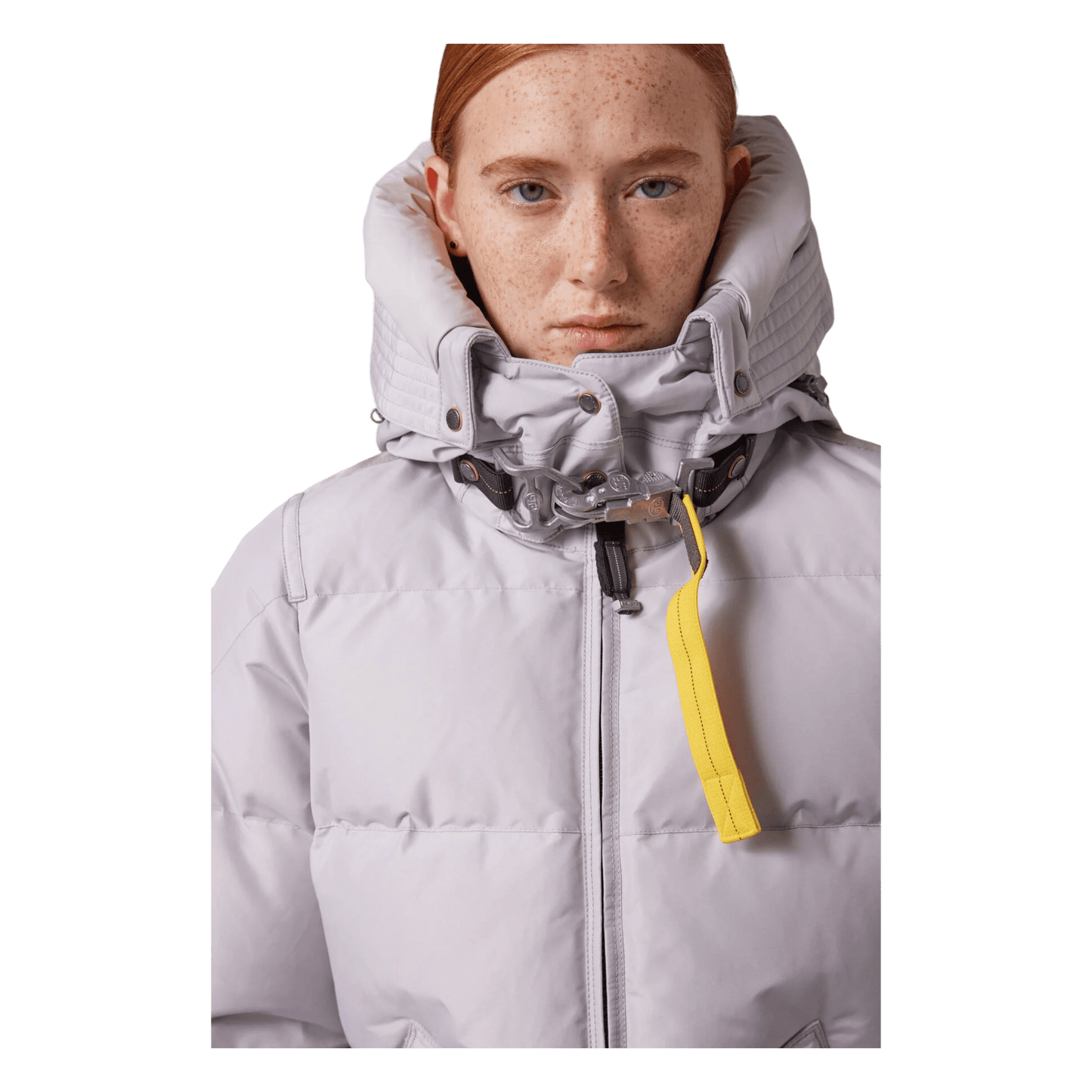 Parajumpers Long Bear - WOMAN, Modell Winter 24, Daunenmantel mit Kapuze, dawn silber - UNIT Hamburg