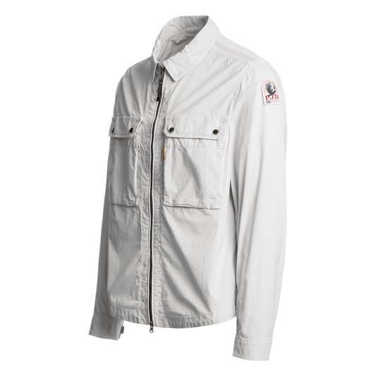 Parajumpers, TEL, Overshirt Gabardine Baumwolle, silber - UNIT Hamburg