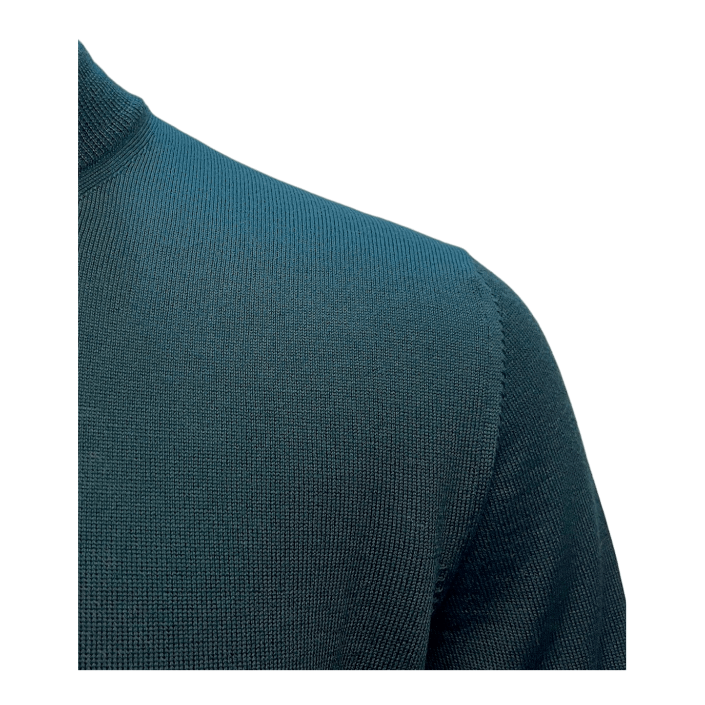 UNIT Hamburg - Roberto Collina, Merino, Stehkragen, bottiglia grün - Roberto Collina