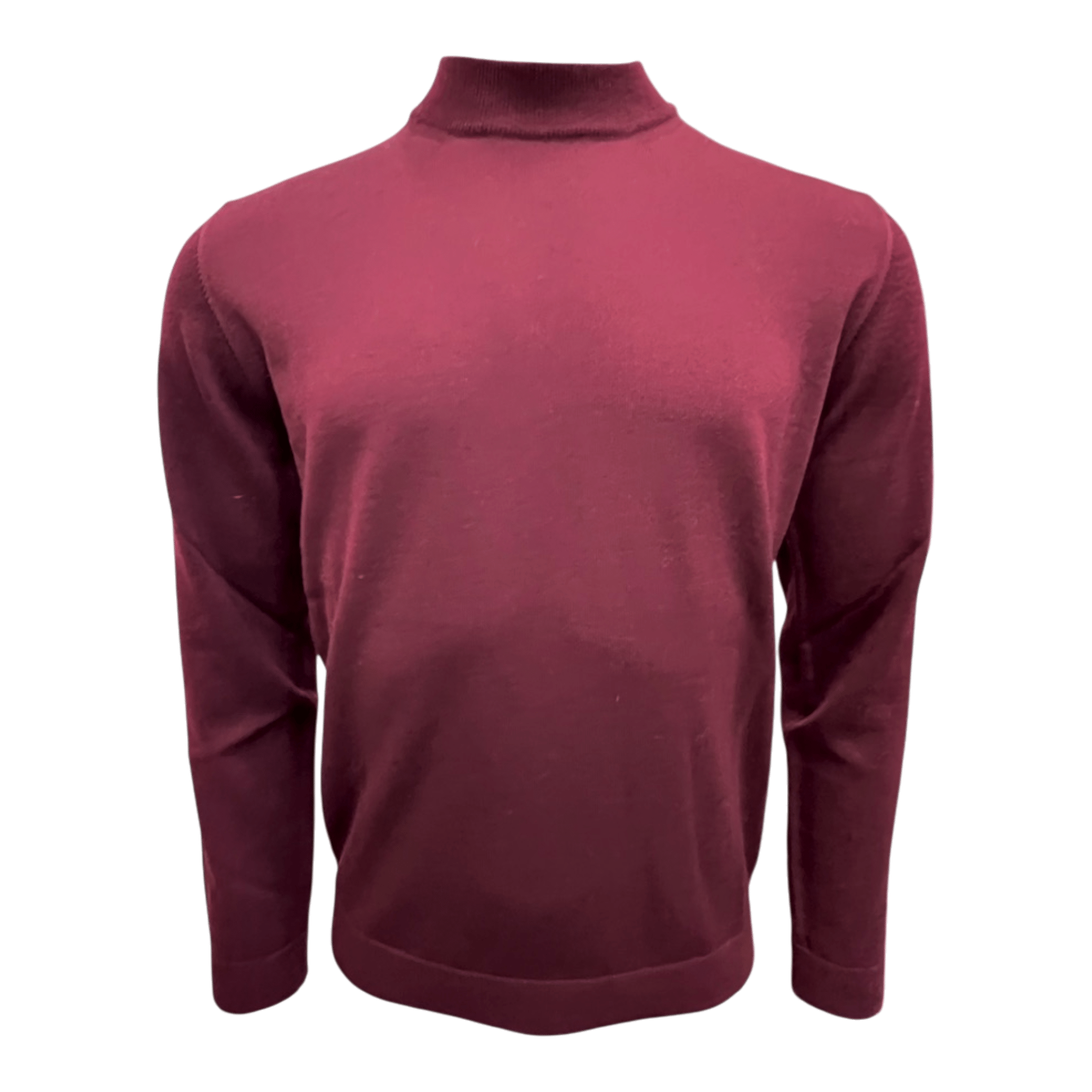 UNIT Hamburg - Roberto Collina Merino Stehkragenpullover Herren, Bordeaux - Roberto Collina