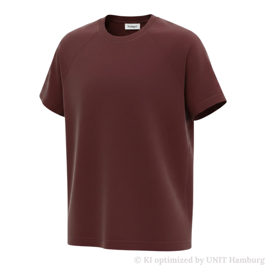 Watermarked - Sunspel schweres Supima T-Shirt rotbraun