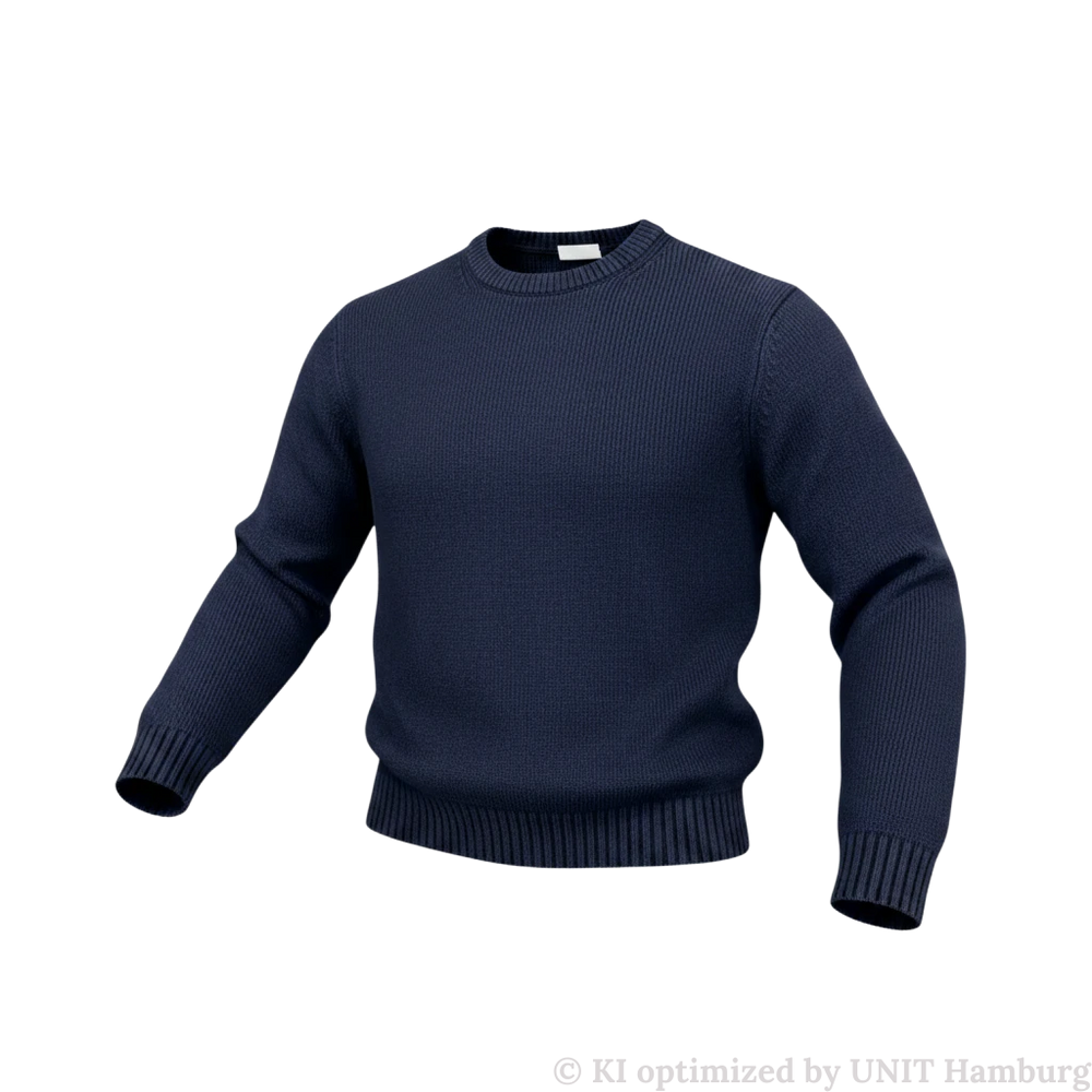 Watermarked - ASPESI Grobstrick-Pullover aus Wolle und Nylon, Navy