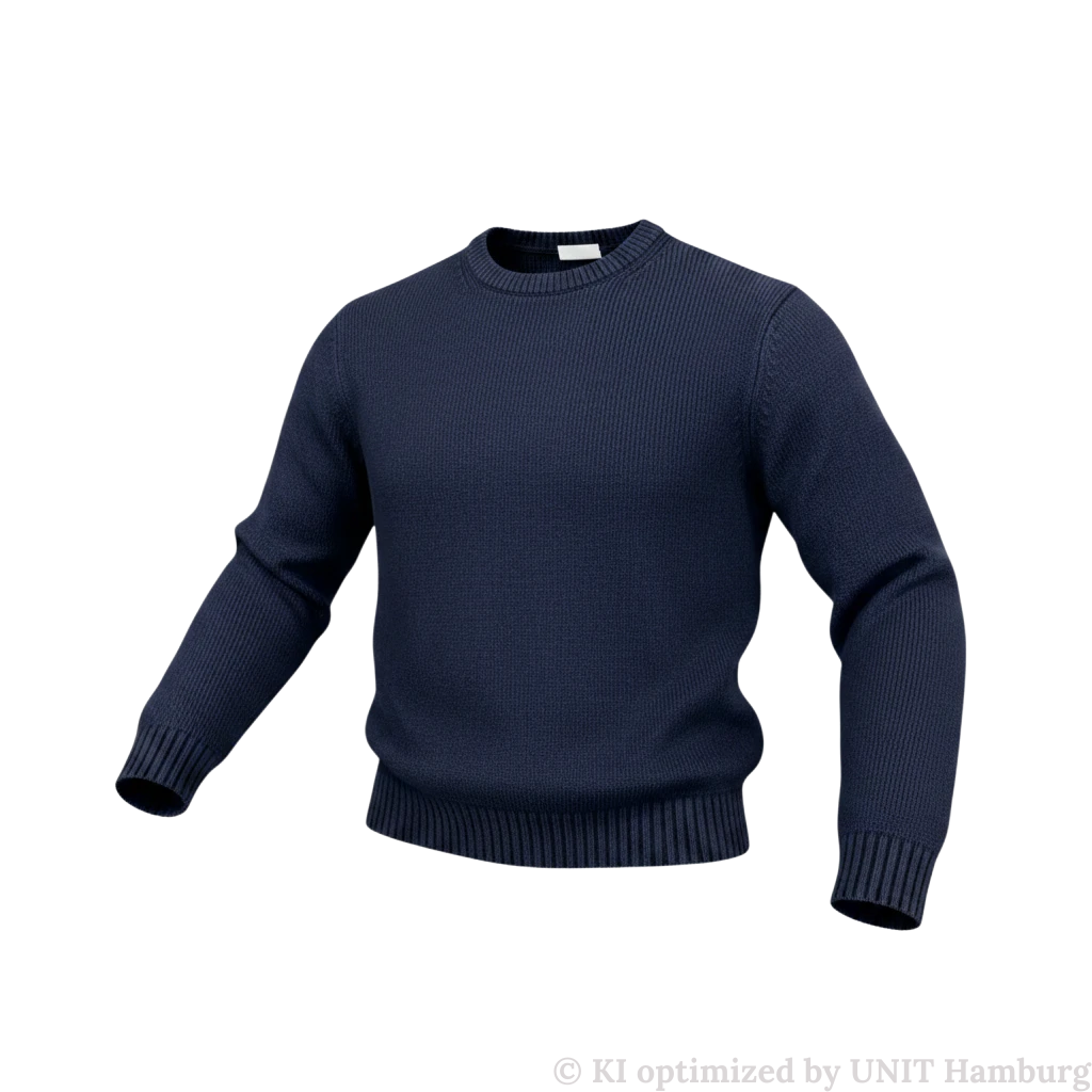 Watermarked - ASPESI Grobstrick-Pullover aus Wolle und Nylon, Navy