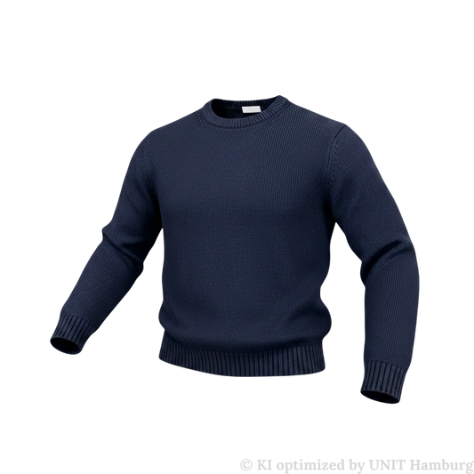 Watermarked - ASPESI Grobstrick-Pullover aus Wolle und Nylon, Navy
