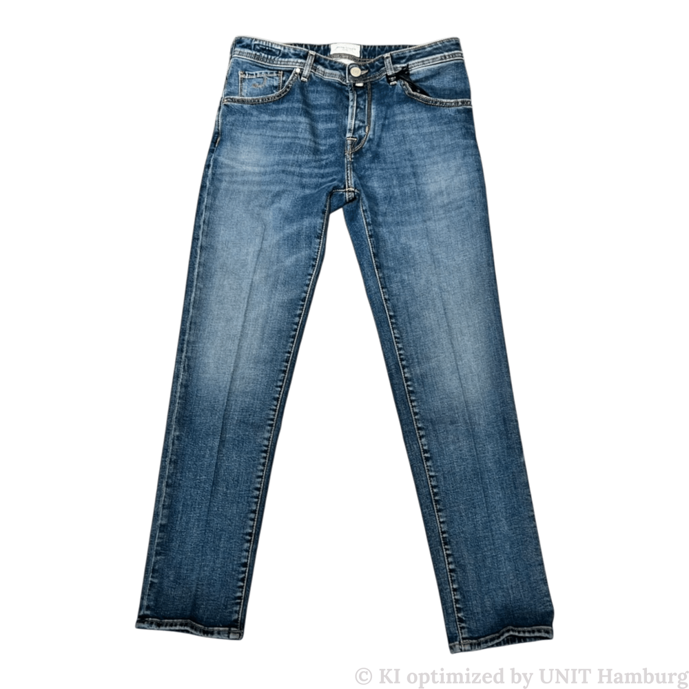 Watermarked - Jacob Cohën, Scott, light blue denim, pale green Label