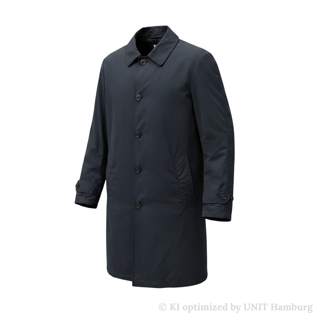 Watermarked - ASPESI Lemon Raincoat aus Nylon, navy