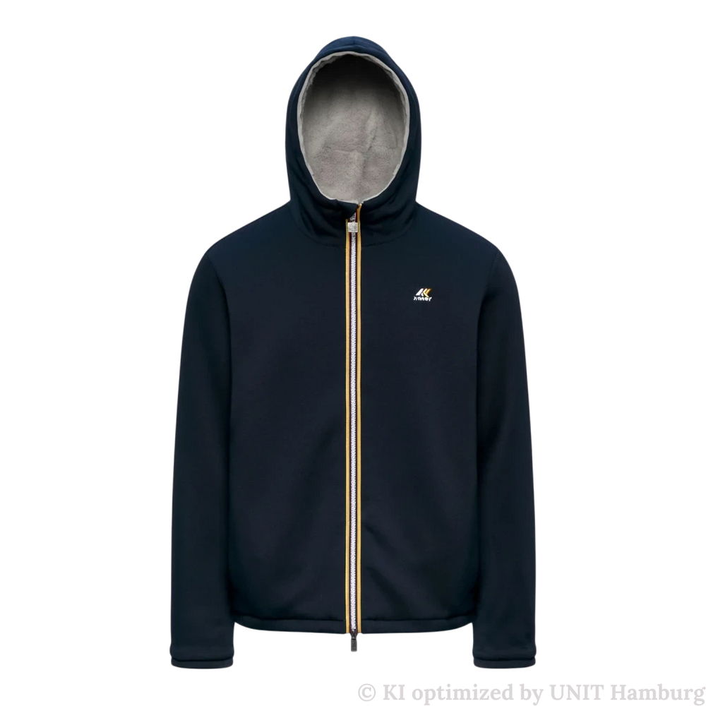 Watermarked - K-Way, Jack Wendejacke in Blue Depth und Grey Mist