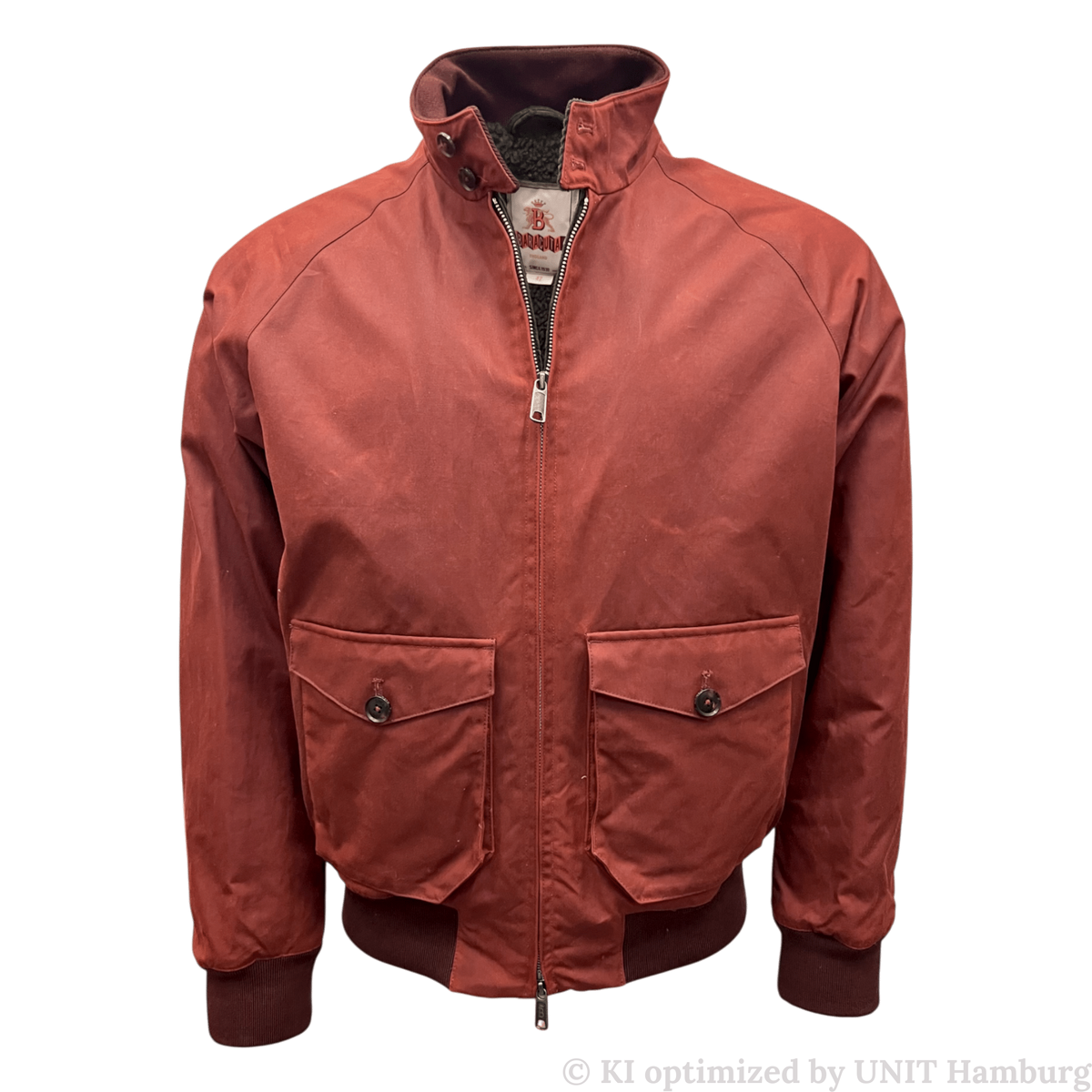 Watermarked - Baracuta, Wachjacke, kurz, andorra rot