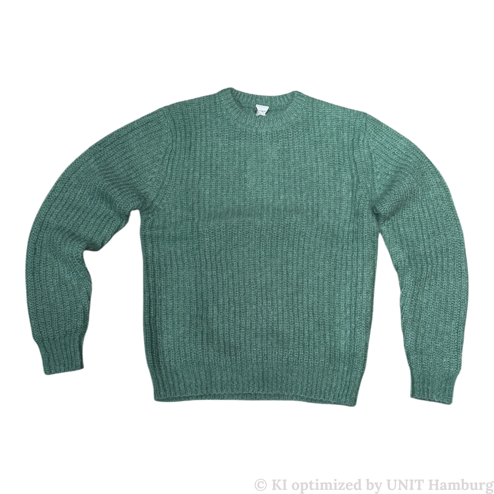 Watermarked - ASPESI Mohair Pullover in Jade Green