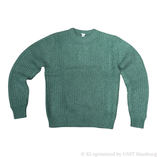 Watermarked - ASPESI Mohair Pullover in Jade Green