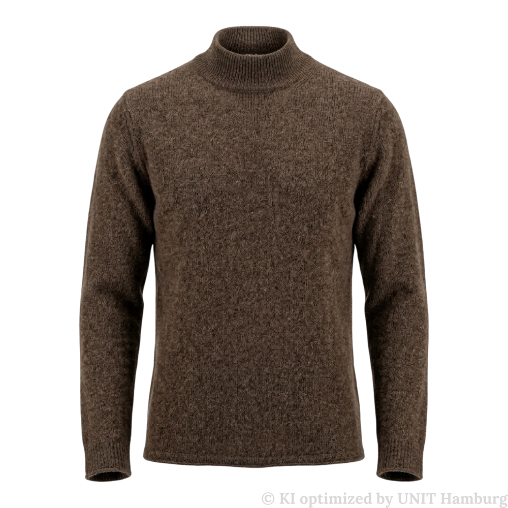 Watermarked - Roberto Collina, Merino / Baby Kamel Stehkragen, corteccia braun