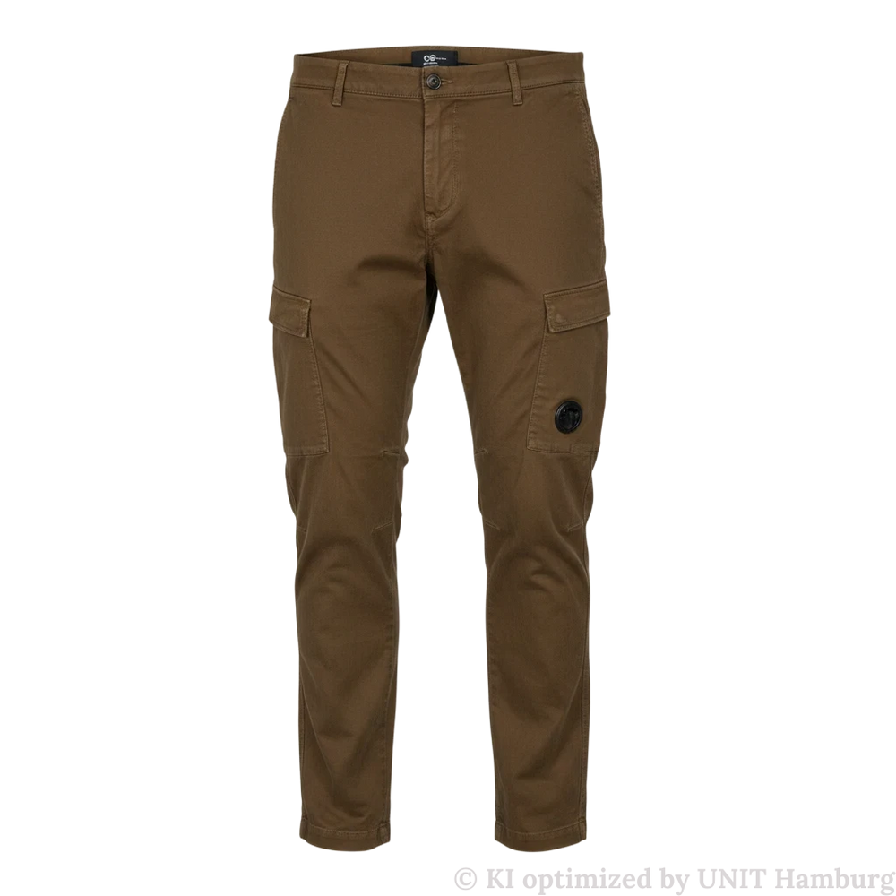 Watermarked - C.P. Company Stretch Satin Cargo Pant Ivy Green
