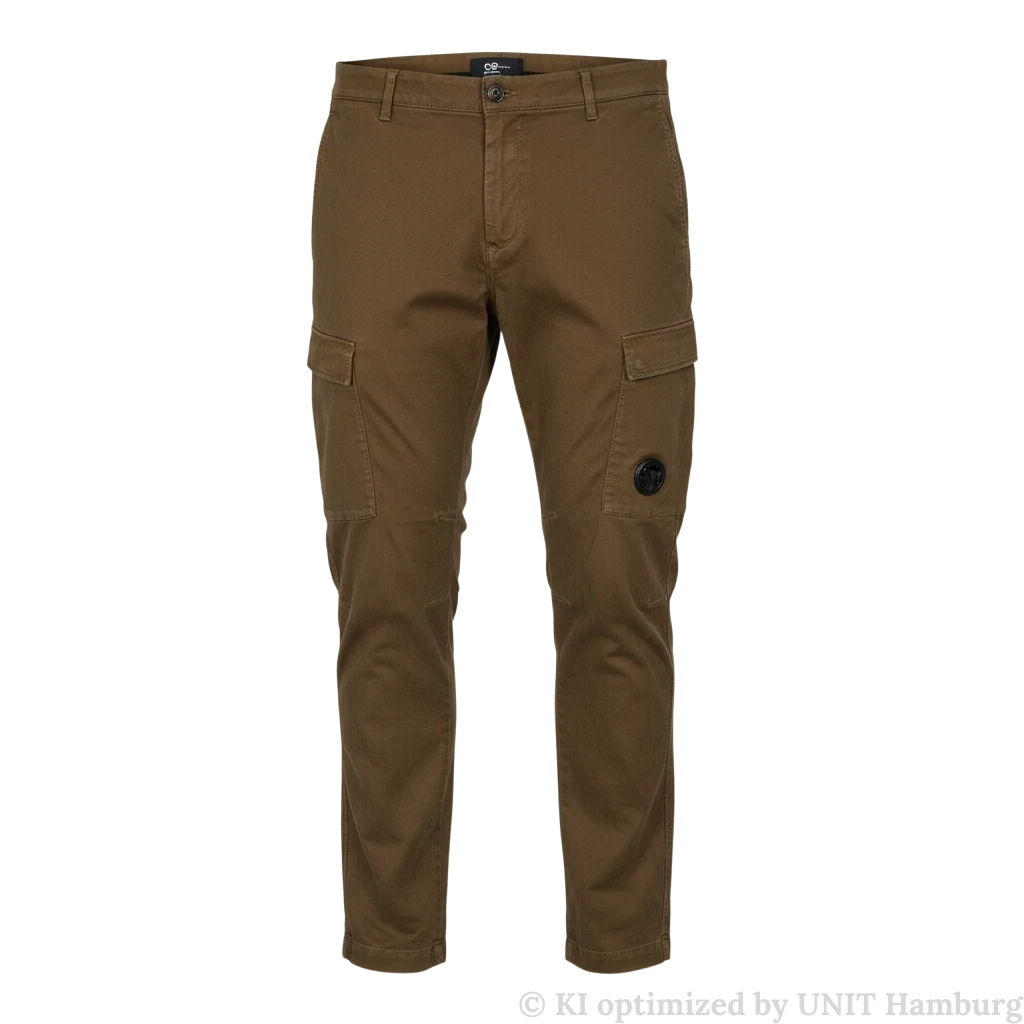 Watermarked - C.P. Company Stretch Satin Cargo Pant Ivy Green