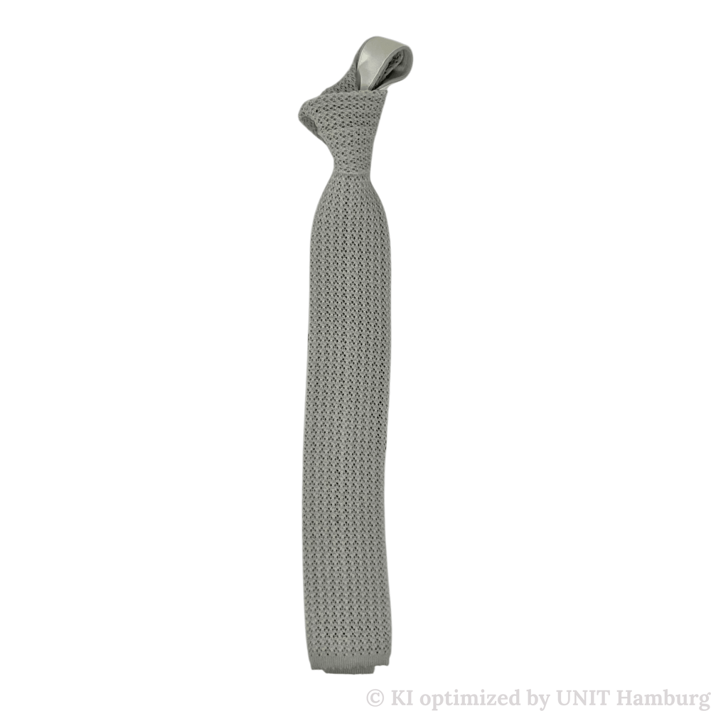 Watermarked - Ascot, Wollstrick Krawatte, dirty white