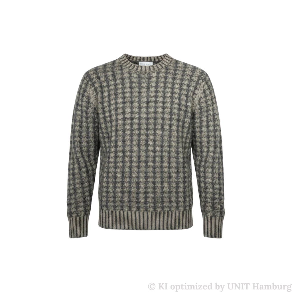 Watermarked - ASPESI, Grobstrick-Pullover aus Schurwolle, zweifarbig