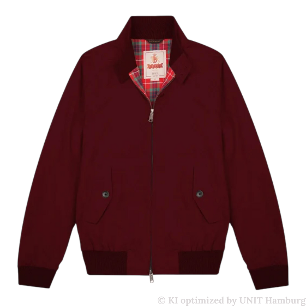 Watermarked - Baracuta G9 Harrington Blouson, Tawny Port, dunkelrot