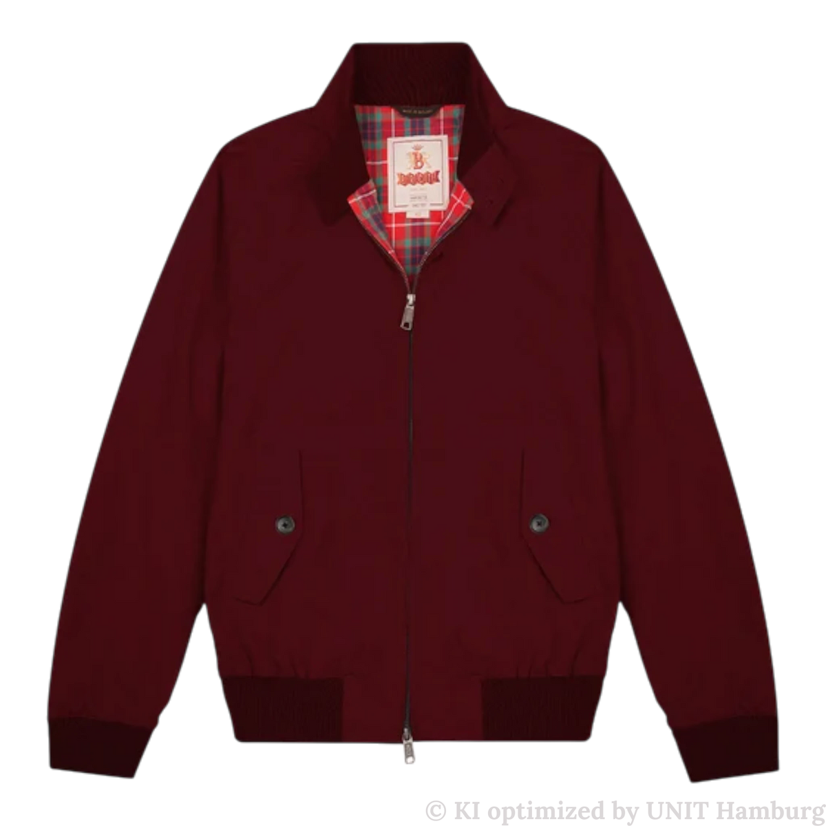 Watermarked - Baracuta G9 Harrington Blouson, Tawny Port, dunkelrot