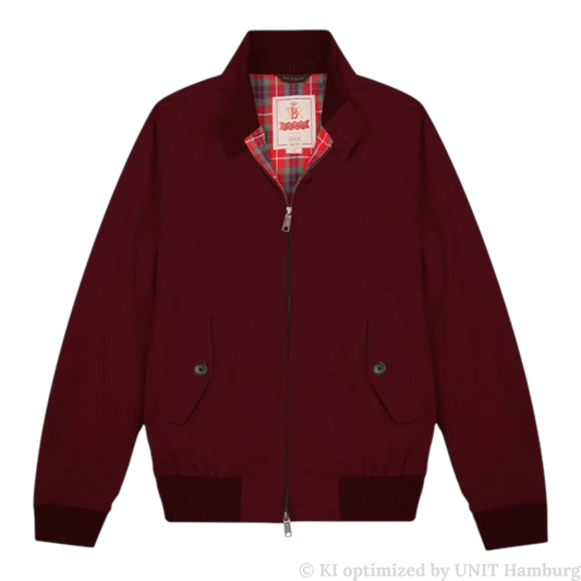 Watermarked - Baracuta G9 Harrington Blouson, Tawny Port, dunkelrot
