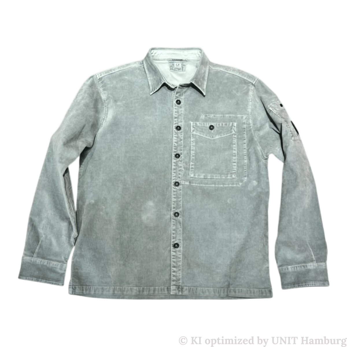 Watermarked - C.P. Company, Overshirt aus Cord in Flint Grey