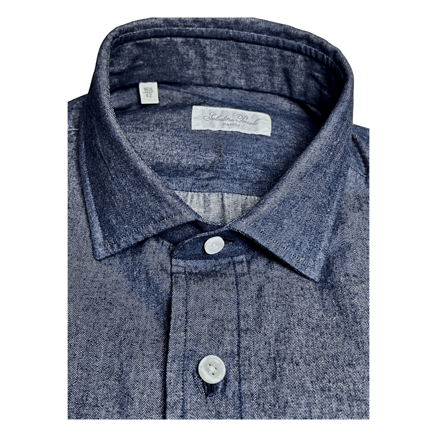 Salvatore Piccolo, Denim Shirt, dunkelblau - UNIT Hamburg