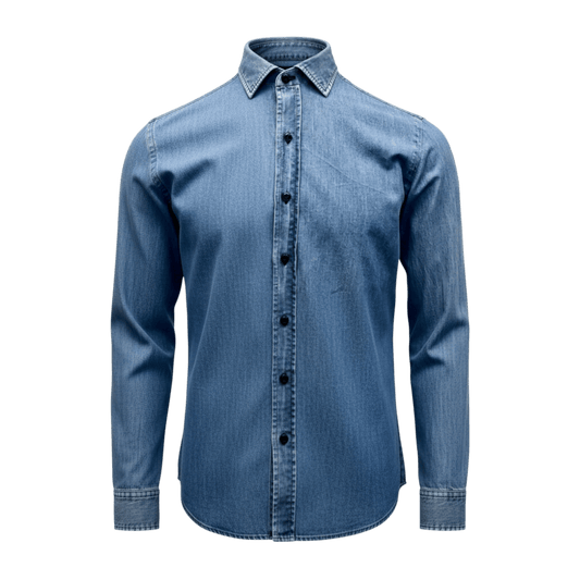 UNIT Hamburg - Salvatore Piccolo, Japan Denim, Chambré, denimblau - Salvatore Piccolo