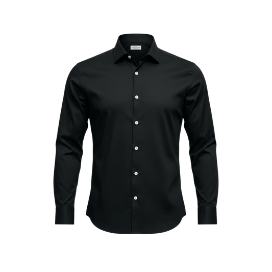 UNIT Hamburg - Sonrisa, das feine Jerseyhemd, schwarz - Sonrisa