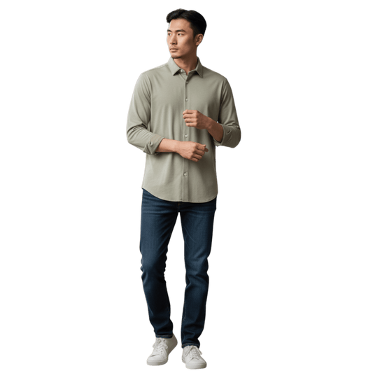 UNIT Hamburg - Sonrisa, das ideale Jersey Hemd, heller Sand - Sonrisa