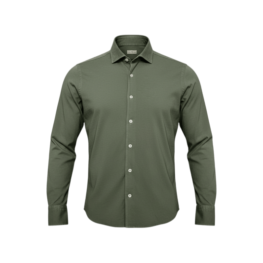 UNIT Hamburg - Sonrisa, das ideale Jersey Hemd, Oliv - Sonrisa