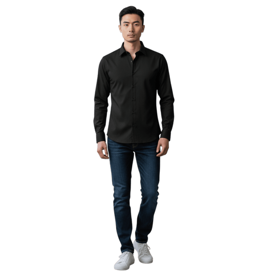 UNIT Hamburg - Sonrisa, das ideale Jerseyhemd, schwarz - Sonrisa