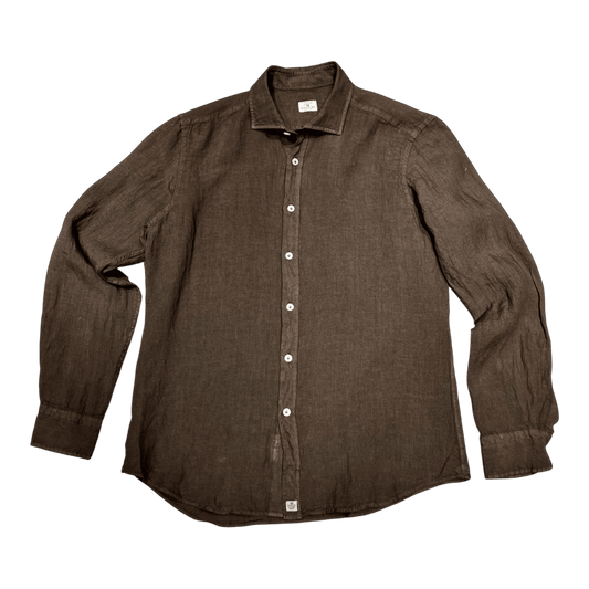 UNIT Hamburg - Sonrisa, feines Leinenhemd Nougatbraun - Sonrisa