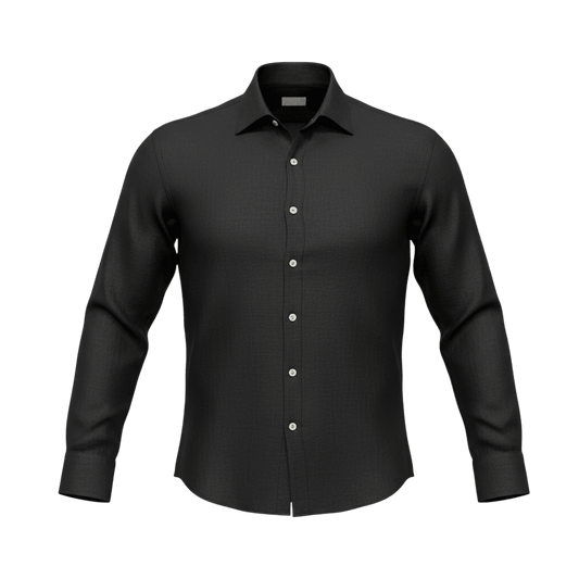 UNIT Hamburg - Sonrisa, Leinenhemd, feine Qualität, schwarz - Sonrisa